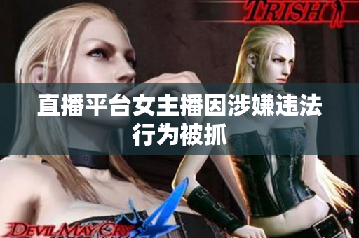 直播平台女主播因涉嫌违法行为被抓