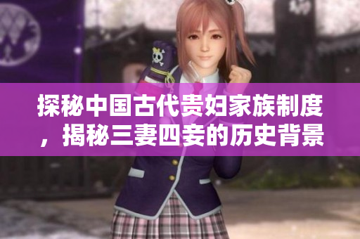 探秘中国古代贵妇家族制度，揭秘三妻四妾的历史背景与文化内涵