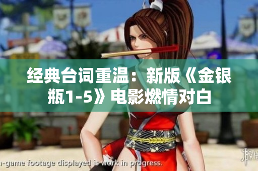 经典台词重温：新版《金银瓶1-5》电影燃情对白