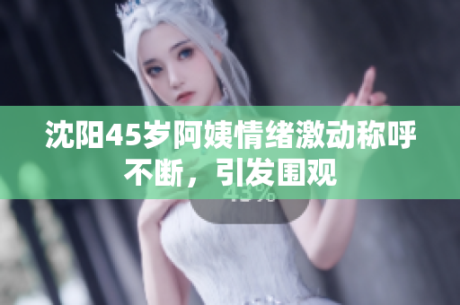 沈阳45岁阿姨情绪激动称呼不断，引发围观