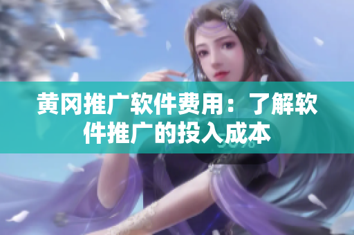 黄冈推广软件费用：了解软件推广的投入成本