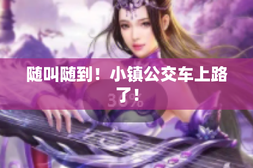 随叫随到！小镇公交车上路了！