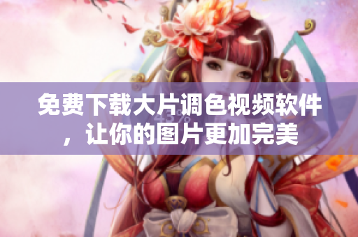 免费下载大片调色视频软件，让你的图片更加完美