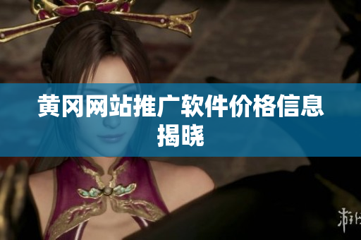 黄冈网站推广软件价格信息揭晓