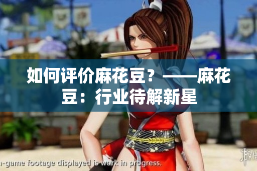 如何评价麻花豆？——麻花豆：行业待解新星