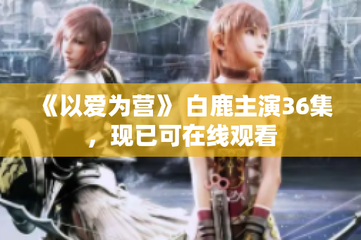 《以爱为营》 白鹿主演36集，现已可在线观看