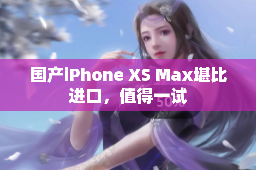 国产iPhone XS Max堪比进口，值得一试
