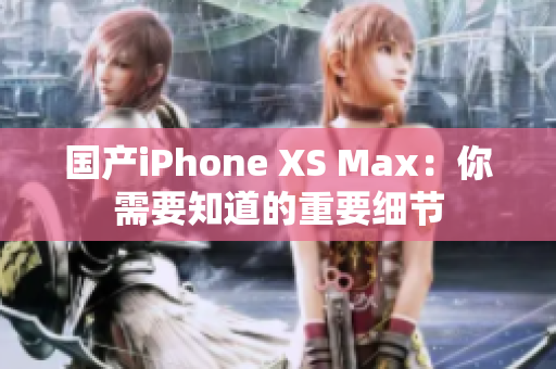 国产iPhone XS Max：你需要知道的重要细节