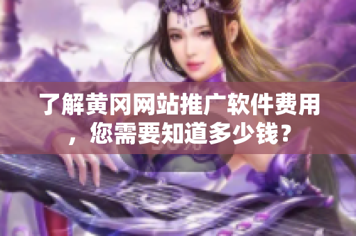 了解黄冈网站推广软件费用，您需要知道多少钱？