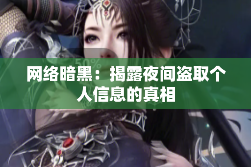 网络暗黑：揭露夜间盗取个人信息的真相