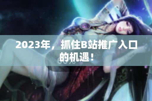 2023年，抓住B站推广入口的机遇！