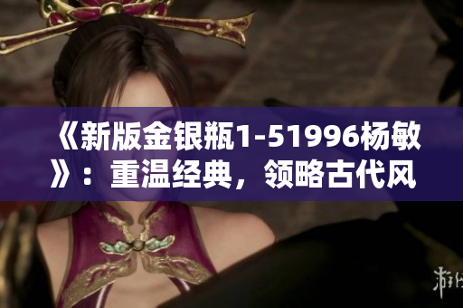 《新版金银瓶1-51996杨敏》：重温经典，领略古代风情