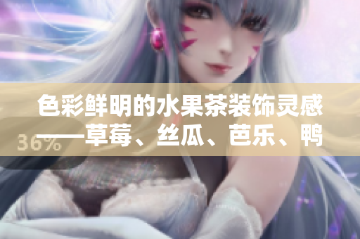 色彩鲜明的水果茶装饰灵感——草莓、丝瓜、芭乐、鸭脖