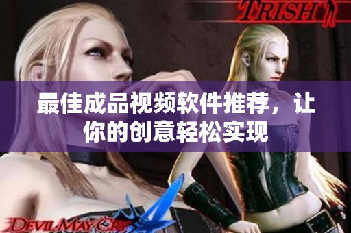 最佳成品视频软件推荐，让你的创意轻松实现