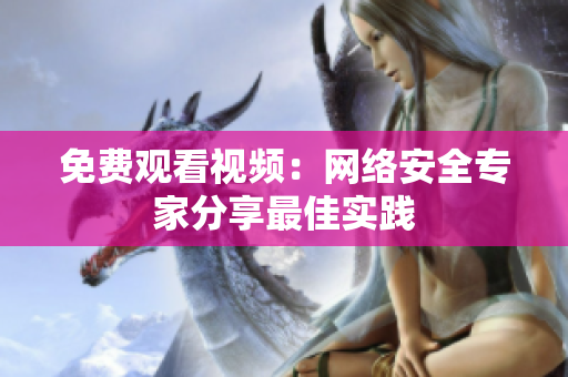 免费观看视频：网络安全专家分享最佳实践