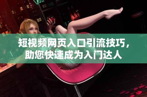 短视频网页入口引流技巧，助您快速成为入门达人