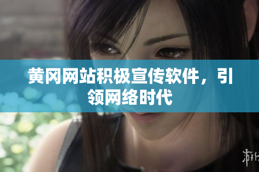 黄冈网站积极宣传软件，引领网络时代