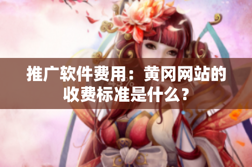 推广软件费用：黄冈网站的收费标准是什么？