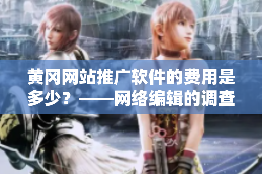 黄冈网站推广软件的费用是多少？——网络编辑的调查与报告