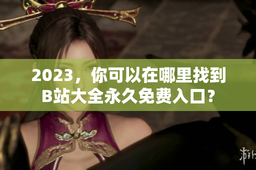 2023，你可以在哪里找到B站大全永久免费入口？