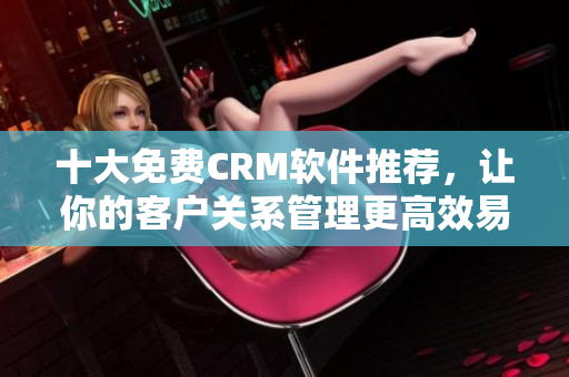 十大免费CRM软件推荐，让你的客户关系管理更高效易用