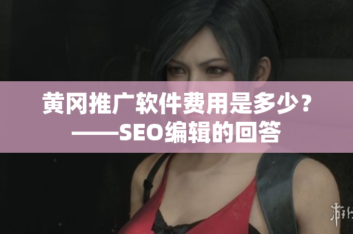 黄冈推广软件费用是多少？——SEO编辑的回答