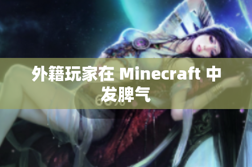 外籍玩家在 Minecraft 中发脾气