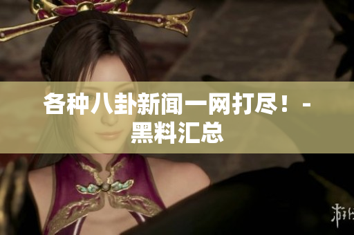 各种八卦新闻一网打尽！-黑料汇总