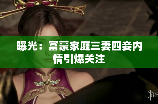 曝光：富豪家庭三妻四妾内情引爆关注