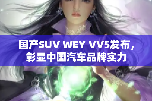 国产SUV WEY VV5发布，彰显中国汽车品牌实力