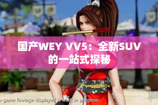 国产WEY VV5：全新SUV的一站式探秘