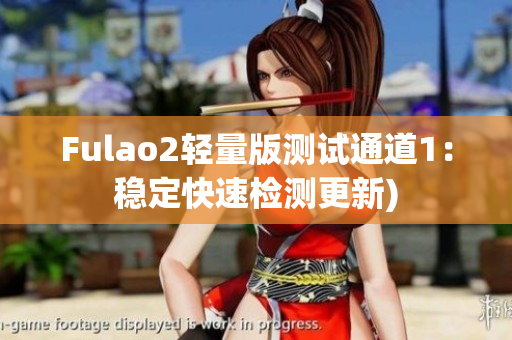 Fulao2轻量版测试通道1：稳定快速检测更新)