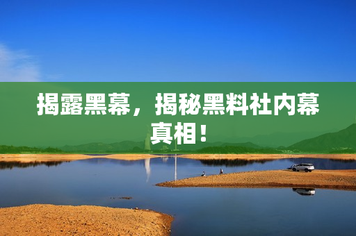 揭露黑幕，揭秘黑料社内幕真相！