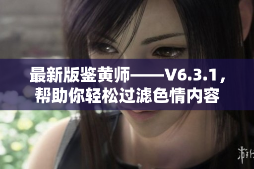 最新版鉴黄师——V6.3.1，帮助你轻松过滤色情内容