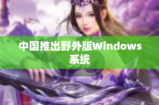 中国推出野外版Windows系统