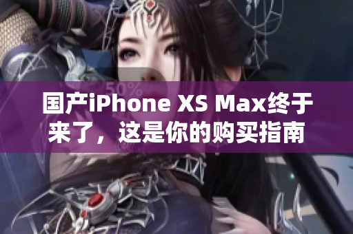 国产iPhone XS Max终于来了，这是你的购买指南