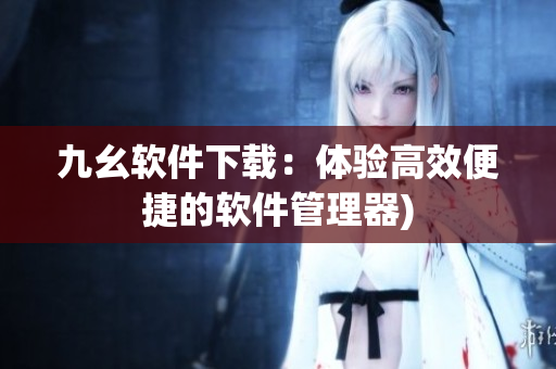 九幺软件下载：体验高效便捷的软件管理器)