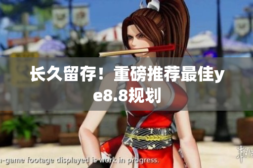 长久留存！重磅推荐最佳ye8.8规划