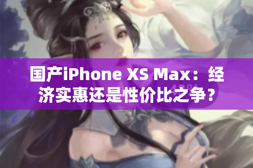 国产iPhone XS Max：经济实惠还是性价比之争？