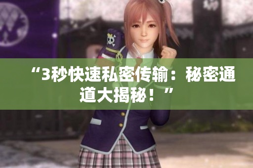“3秒快速私密传输：秘密通道大揭秘！”