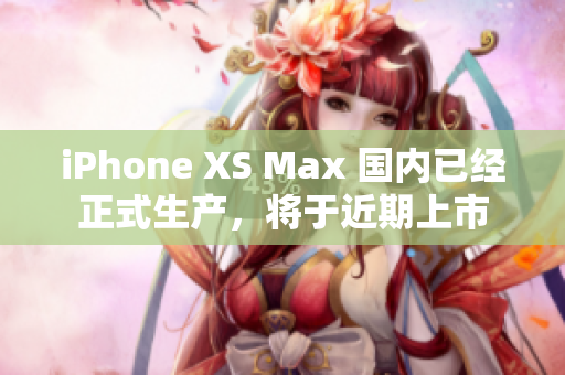 iPhone XS Max 国内已经正式生产，将于近期上市
