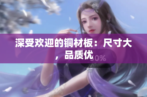 深受欢迎的铜材板：尺寸大，品质优