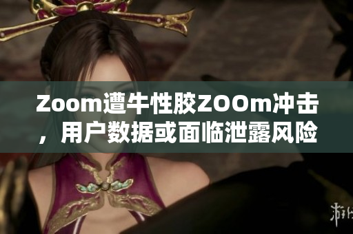 Zoom遭牛性胶ZOOm冲击，用户数据或面临泄露风险